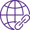 An icon of a globe
